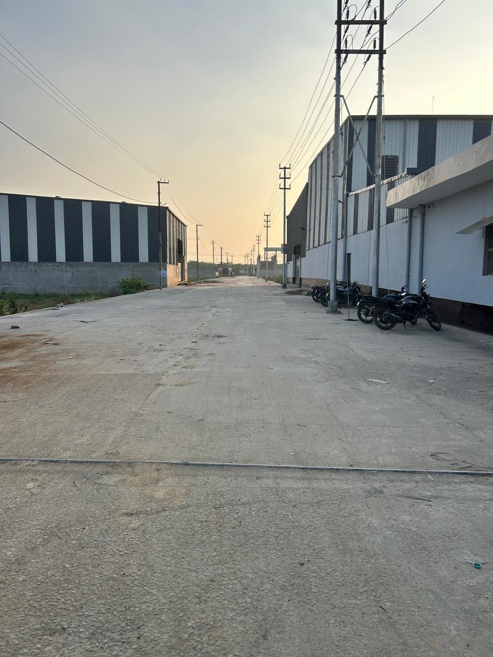 50 ft wide internal road at CKS Industrial Park